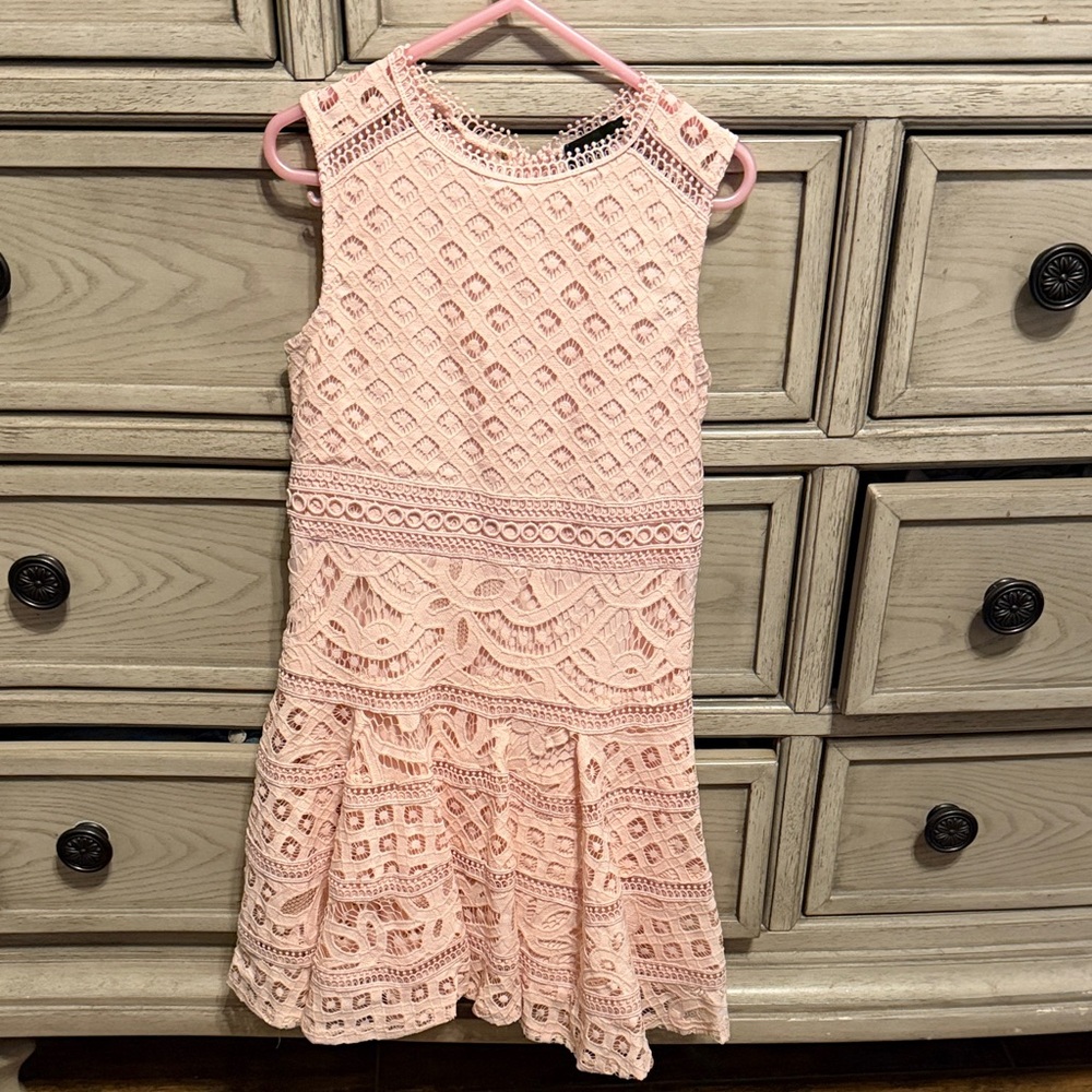 Bardot light pink lace Kids Dress